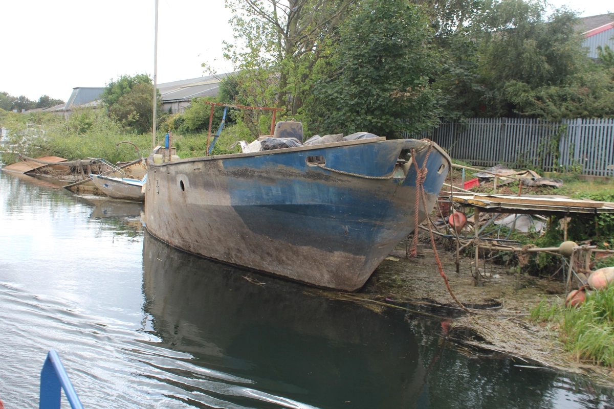 One of many disused boats in the waterways around Beverley